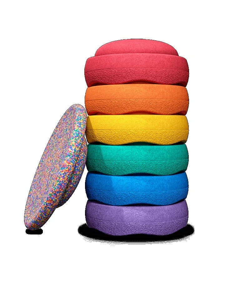 Stapelstein Classic Rainbow Bundle 6+1 Board Confetti 1 Stapelstein Classic Rainbow Bundle 6+1 Board Confetti