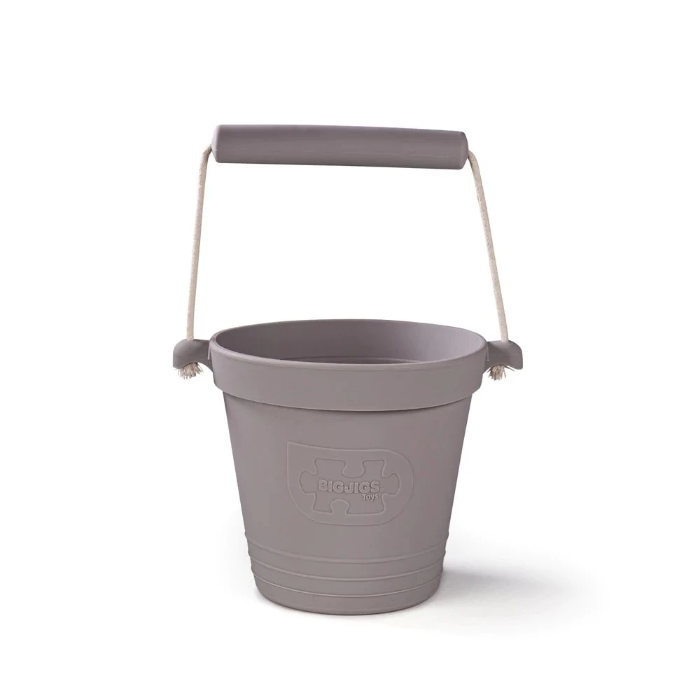 Bigjigs Stone Grey Activity Bucket 1 Bigjigs Stone Grey Activity Bucket