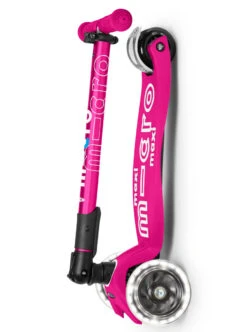 Micro Step Maxi Micro Step Deluxe Inklapbaar Neon Roze Led