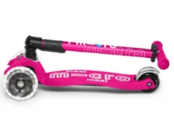 Micro Step Maxi Micro Step Deluxe Inklapbaar Neon Roze Led -Hape || BIGJIGS || Goki Verkoopwinkel image 1291