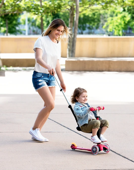 Micro Step Mini Micro Step 3in1 Deluxe Robijnroze 3 Micro Step Mini Micro Step 3in1 Deluxe Robijnroze - Afbeelding 3