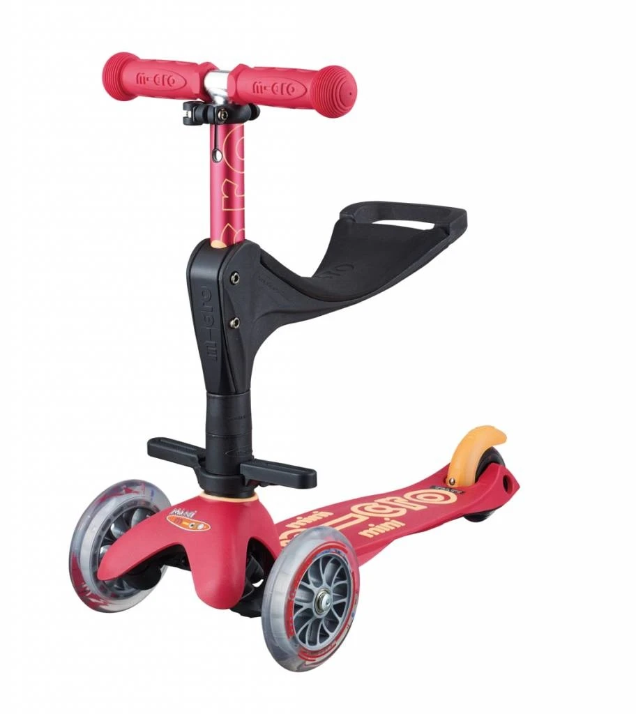 Micro Step Mini Micro Step 3in1 Deluxe Robijnroze 4 Micro Step Mini Micro Step 3in1 Deluxe Robijnroze - Afbeelding 4