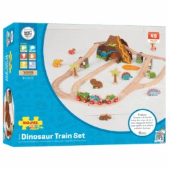Bigjigs Houten Trein Set Dino -Hape || BIGJIGS || Goki Verkoopwinkel image 18