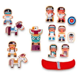 Lilliputiens Speelset Wigwam En Indianen -Hape || BIGJIGS || Goki Verkoopwinkel image 323