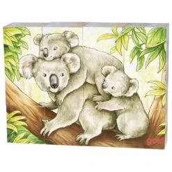 GOKI Blokkenpuzzel Australische Dieren Hout 12pcs -Hape || BIGJIGS || Goki Verkoopwinkel image 49