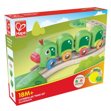 Hape Trein Rups Caterpillar Train Set 4 Hape Trein Rups Caterpillar Train Set - Afbeelding 4