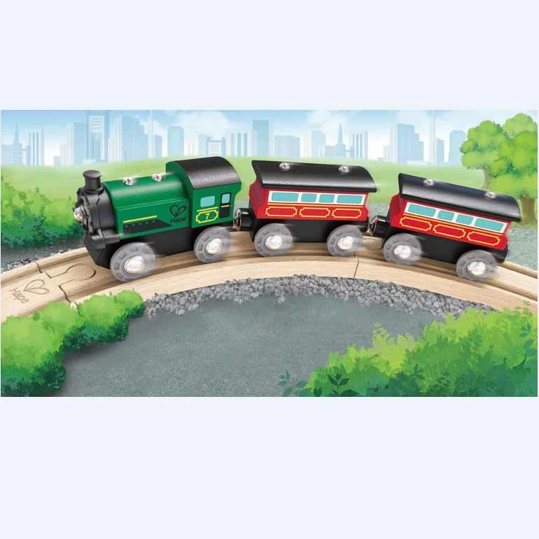 Hape Stoomtrein Met Wagons 2 Hape Stoomtrein Met Wagons - Afbeelding 2