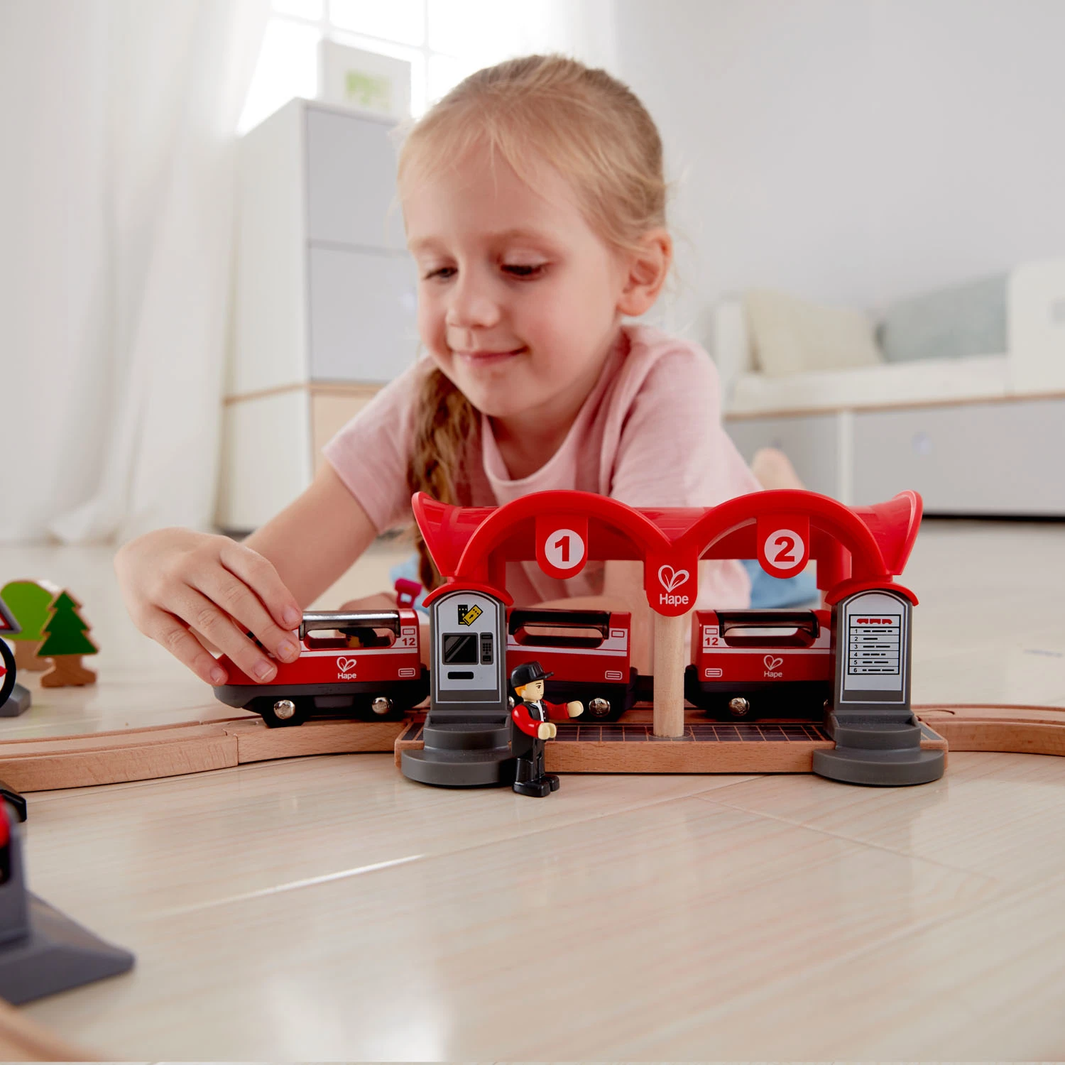 Hape Treinset Busy City Rail 4 Hape Treinset Busy City Rail - Afbeelding 4