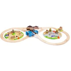 Bigjigs Houten Trein Construction Set 50-delig -Hape || BIGJIGS || Goki Verkoopwinkel image 677