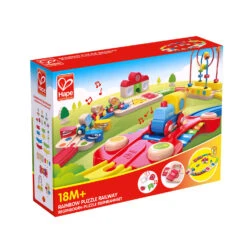 Hape Treinset Regenboog -Hape || BIGJIGS || Goki Verkoopwinkel image 716