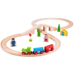 Bigjigs Houten Trein Set Acht