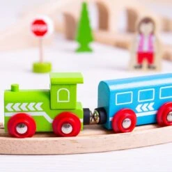 Bigjigs Houten Trein Set Acht -Hape || BIGJIGS || Goki Verkoopwinkel image 742