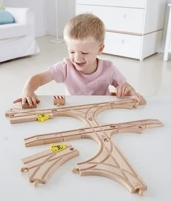 Hape Spoorbaan Uitbreidingsset 14-delig